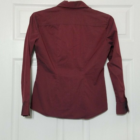 New York & Company Collared Button Down Blouse ~ S - Picture 4 of 6